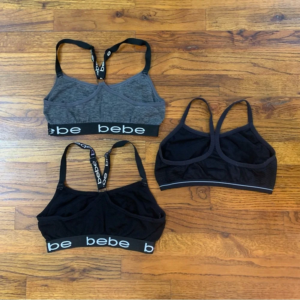 3 Girls Bras Sport Bras Athletic Activewear Top CG BEBE Brands 34 - 36 M - L